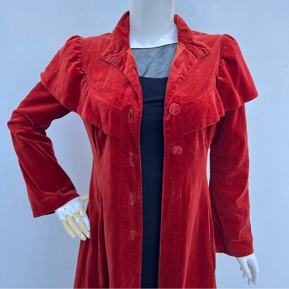 VTG Burnt Orange Princess Coat - Picture 16 of 16